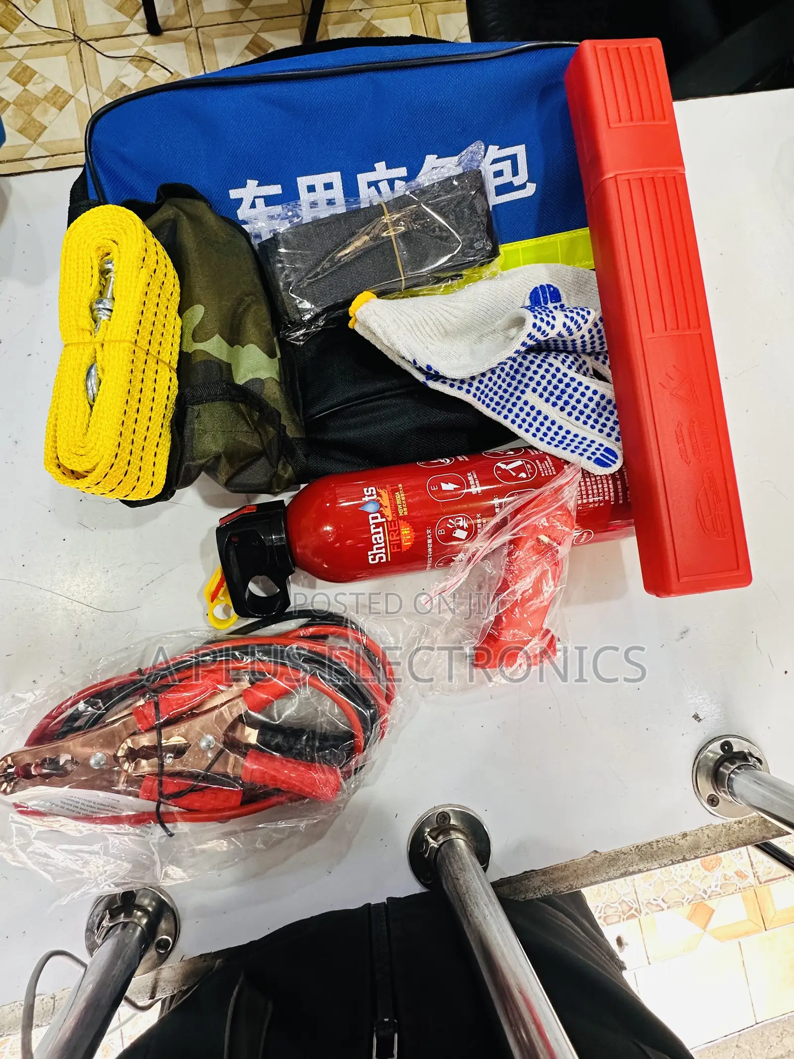 9pc Car Emergency Kit – Compact Vehicle Breakdown