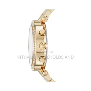 Michael Kors Mk6326 Gold Tone Chronograph Watch for Women