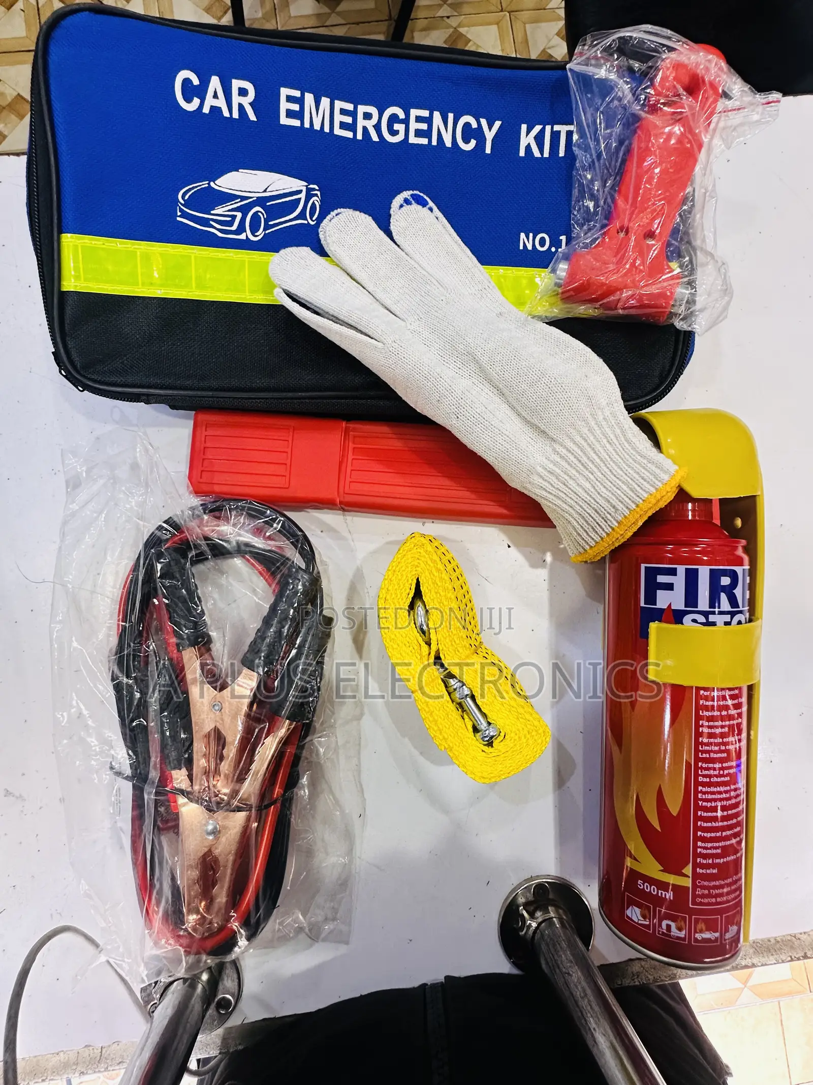 7pc Car Emergency Kit – Universal Car Roadside Survival Kit