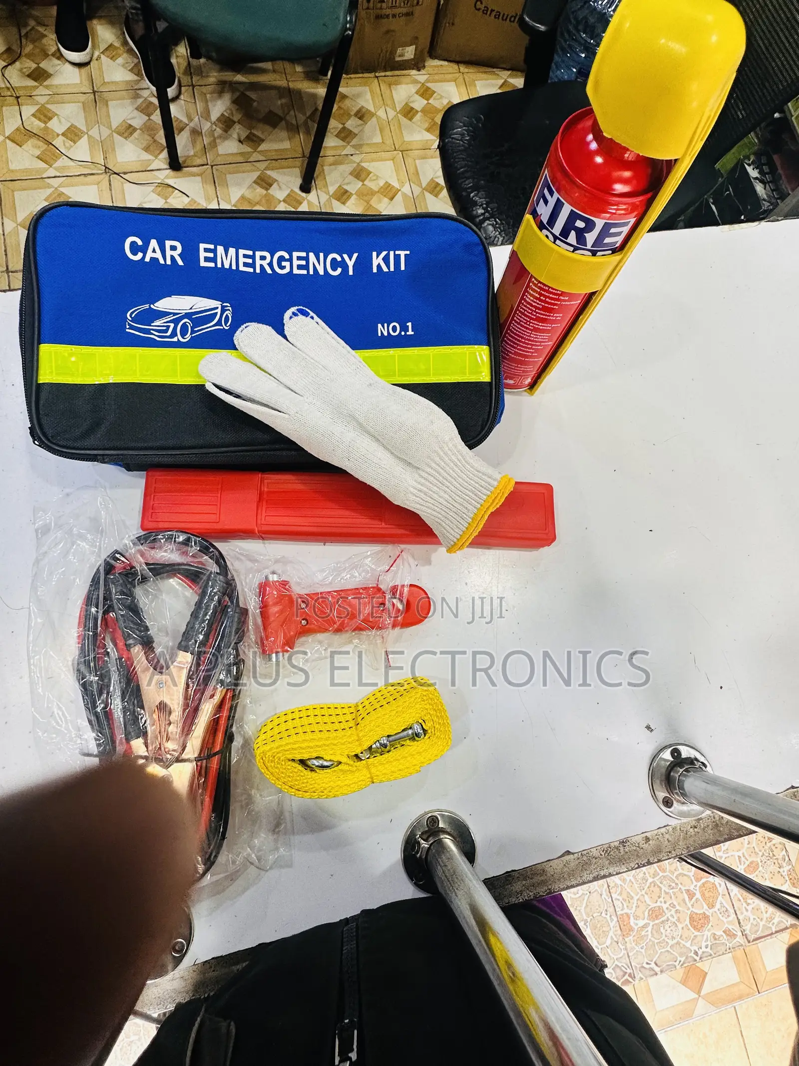 7pc Car Emergency Kit – Quick Response Vehicle Safety Kit