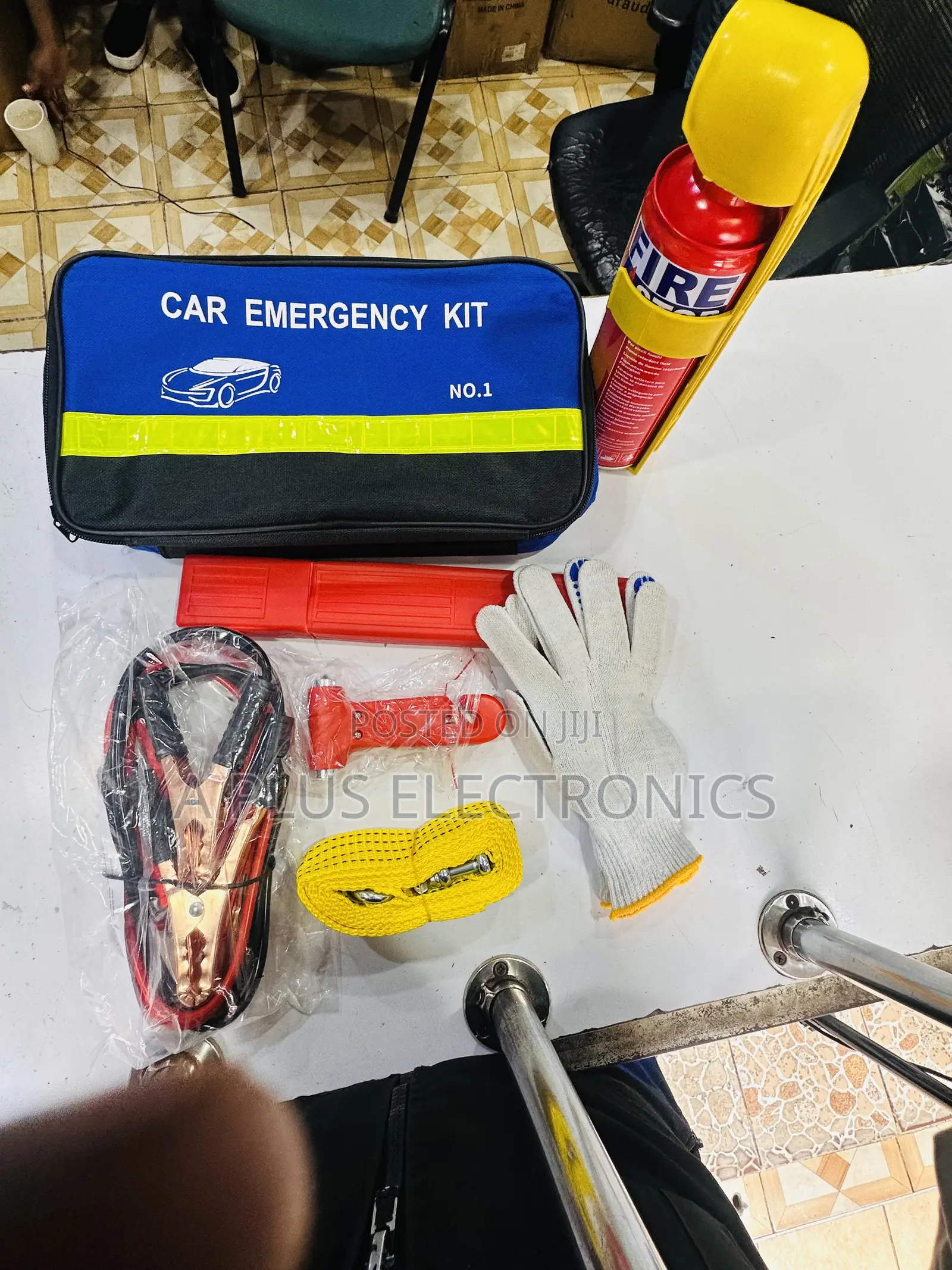 7pc Car Emergency Kit – Quick Response Vehicle Safety Kit