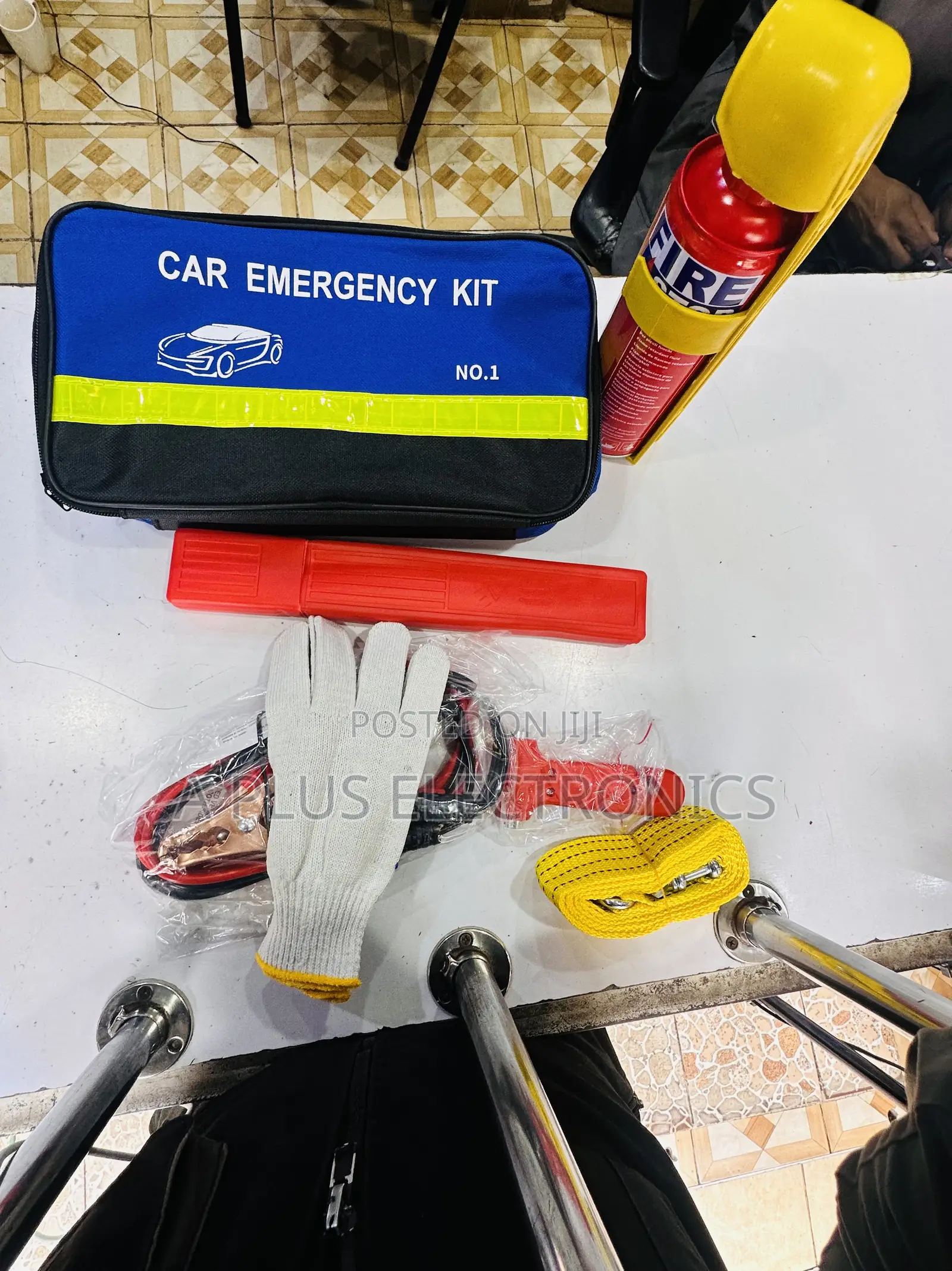 7pc Car Emergency Kit – Compact Car Safety Repair Kit