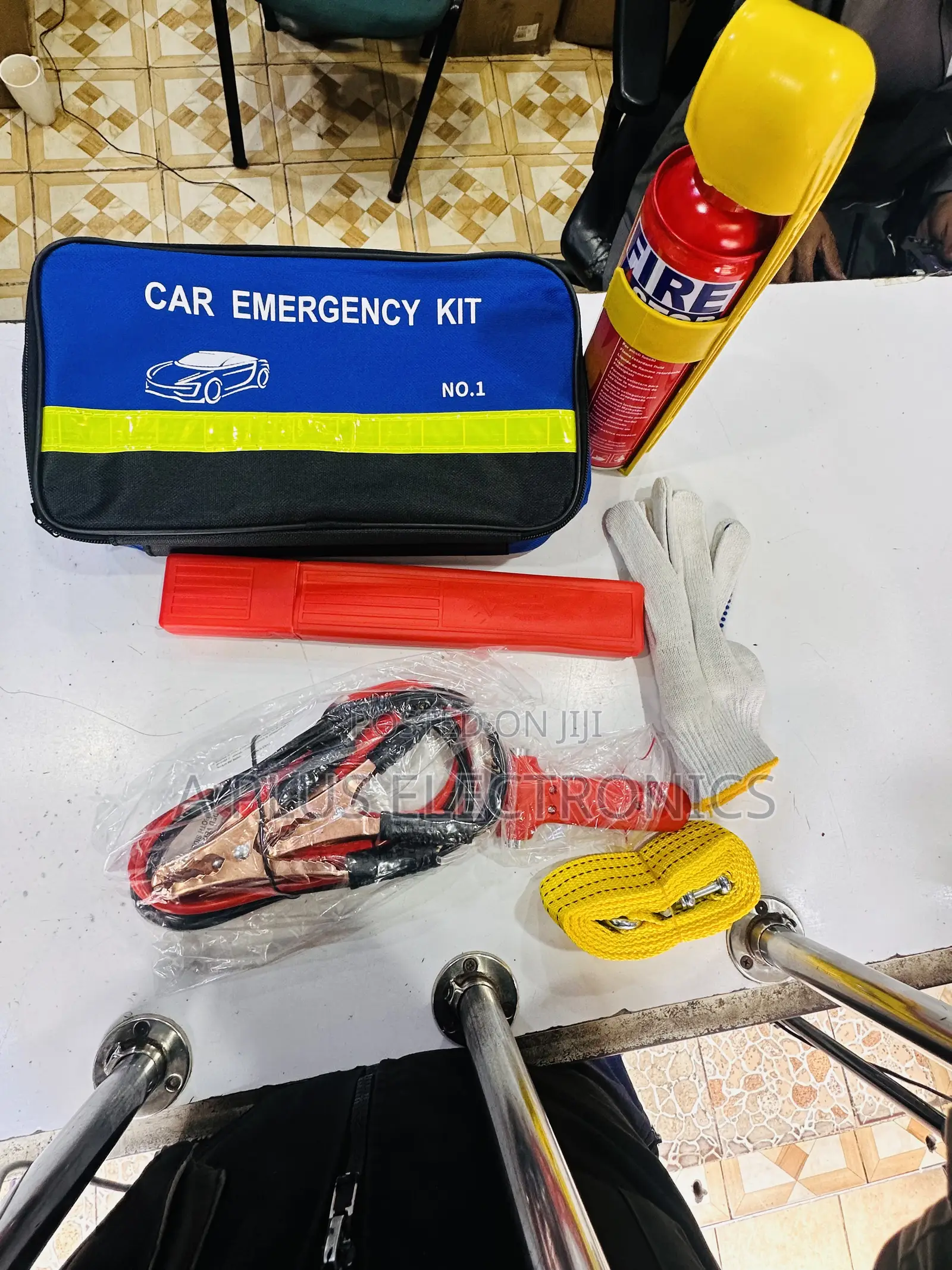 7pc Car Emergency Kit – Compact Car Safety Repair Kit