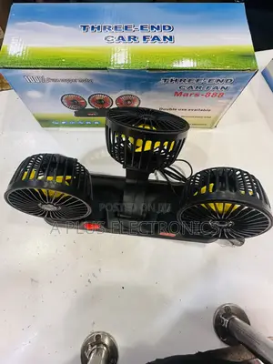 Triple Car Fan 888 High Power Dual/Triple Head Car Cooling Fan