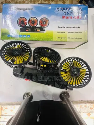 Triple Car Fan 888 Universal Dashboard Cooling Fan for All Cars