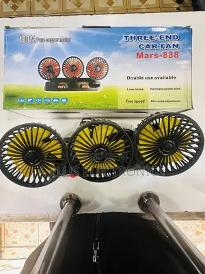 Triple Car Fan 888 Adjustable Multi-Head Car Cooling System Fan