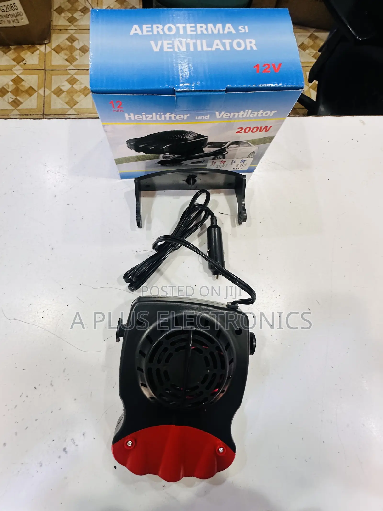 Windscreen Heater/Fan Red – Fast Defrost Car Heater Cooler