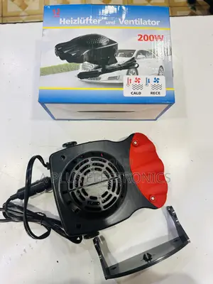 Windscreen Heater/Fan Red – Portable 2-in-1 Car Demister Fan