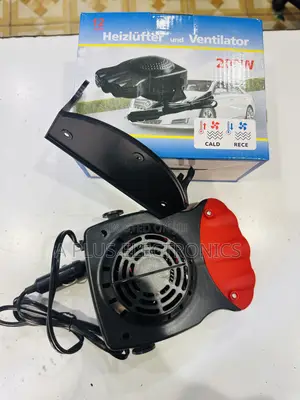 Windscreen Heater/Fan Red – Portable 2-in-1 Car Demister Fan