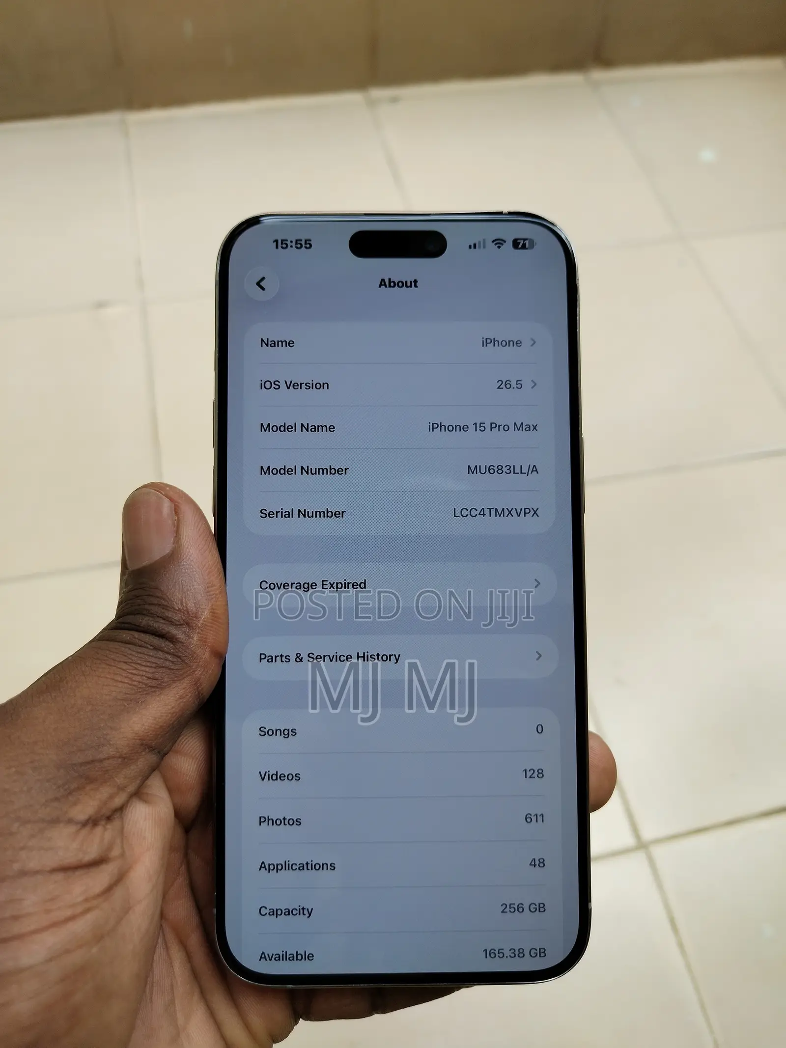 Apple iPhone 15 Pro Max 256 GB Silver