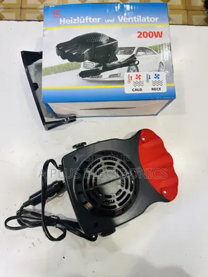 Windscreen Heater/Fan Red – Quick Heat Defog Car Windshield Device