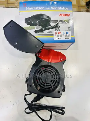 Windscreen Heater/Fan Red – Quick Heat Defog Car Windshield Device