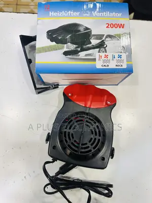 Windscreen Heater/Fan Red – Quick Heat Defog Car Windshield Device