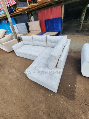 Light Grey 5 Seater L Shape Sofa