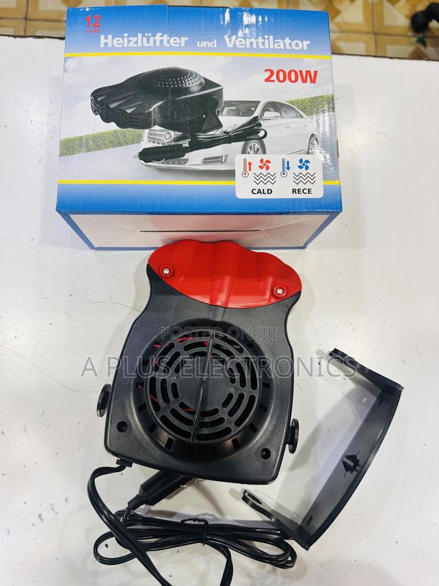 Windscreen Heater/Fan Red – Universal Auto Heater Fan for Windscreen - thumbnail 2