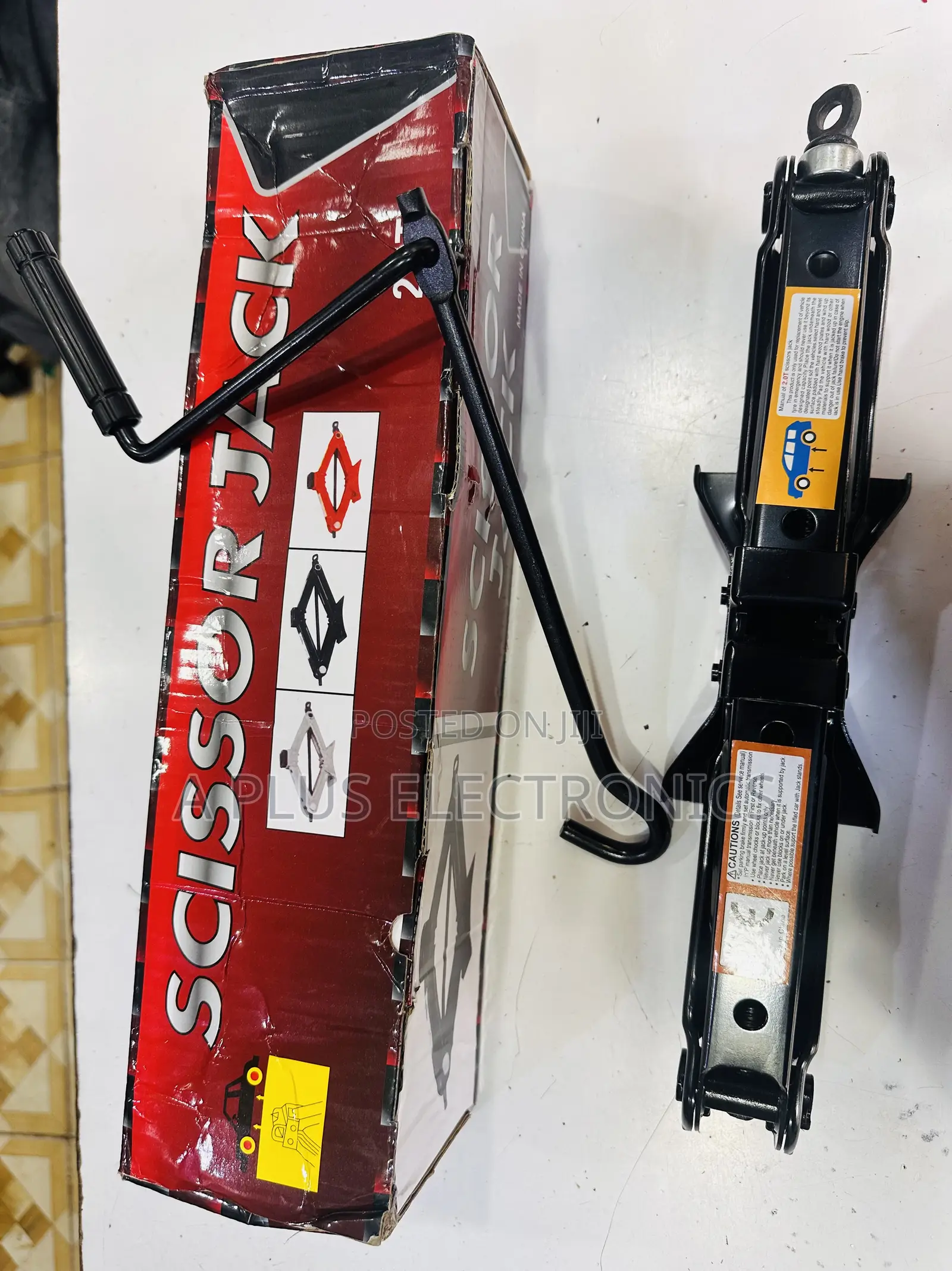 2t Scissor Jack Heavy Duty Car Lift for Emergency Use
