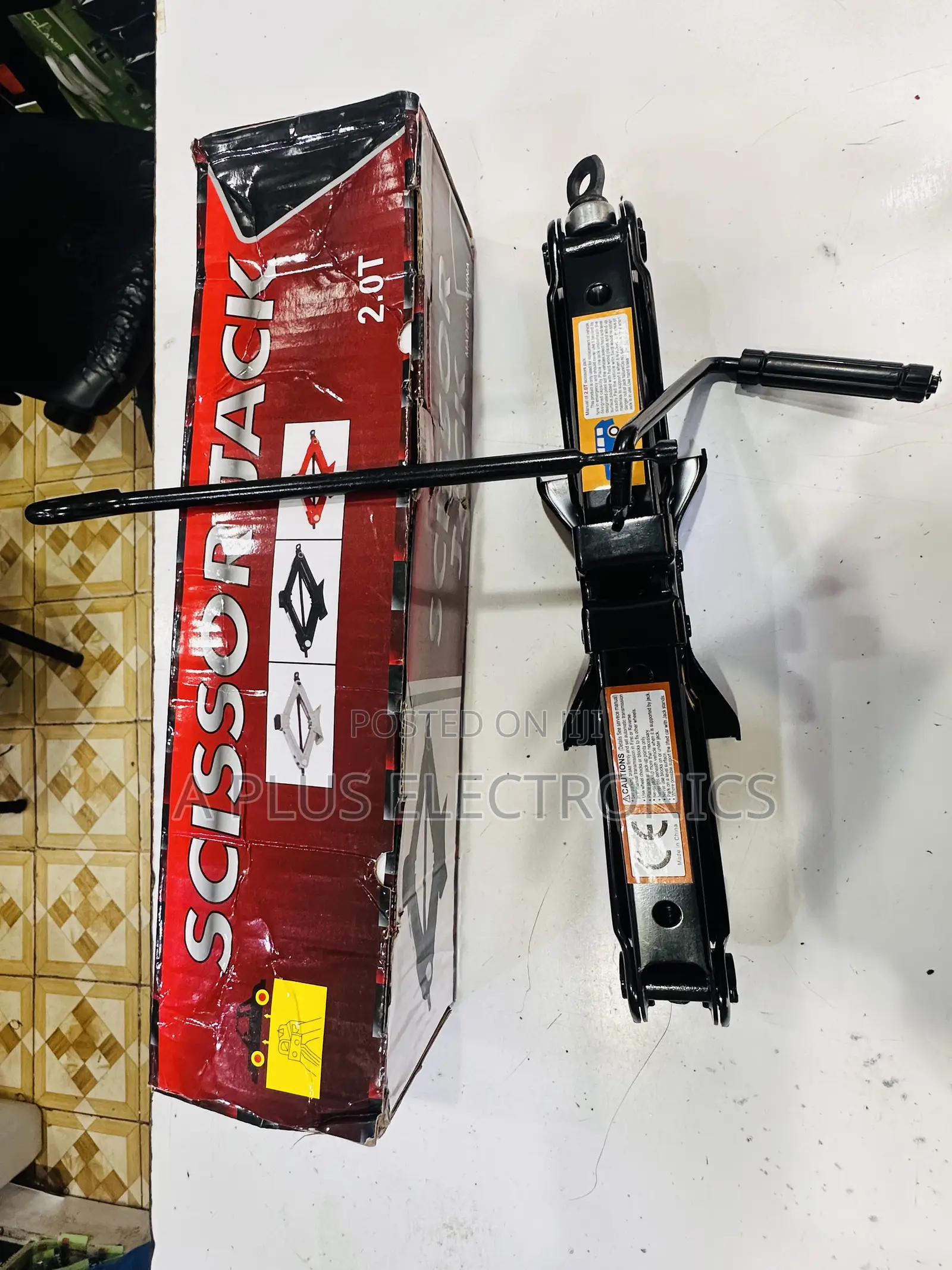 2t Scissor Jack Durable Car Lifting Jack for Roadside Emergencies