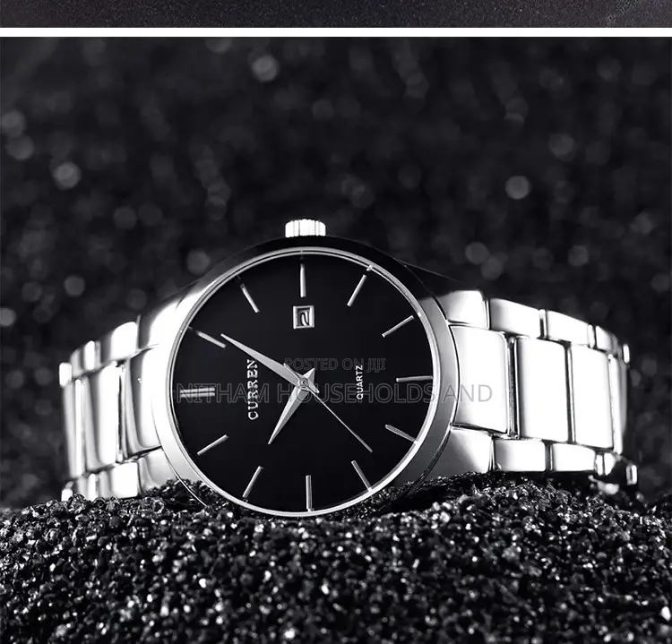 Curren 8106 Analog Steel Watch Silver for Men