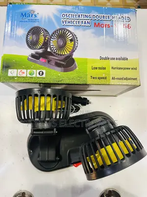 Dual Car Fan X666 High Speed Double Head Auto Cooling System