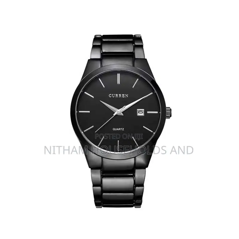 Curren 8106 Analog Steel Watch for Men Black