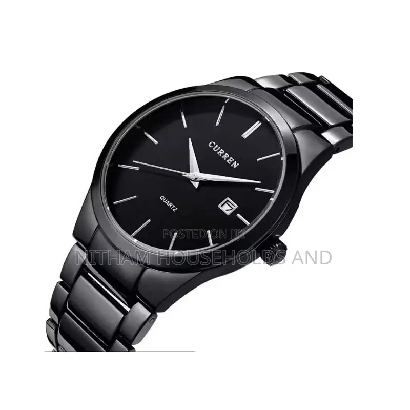 Curren 8106 Analog Steel Watch for Men Black