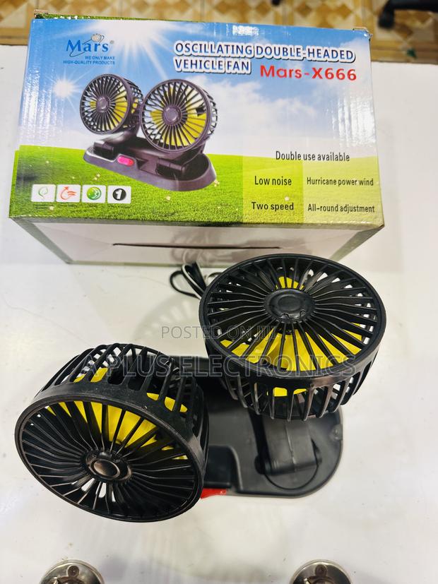 Dual Car Fan X666 Universal Car Interior Cooling Accessory - main view