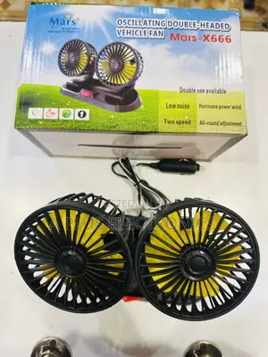 Dual Car Fan X666 Universal Car Interior Cooling Accessory