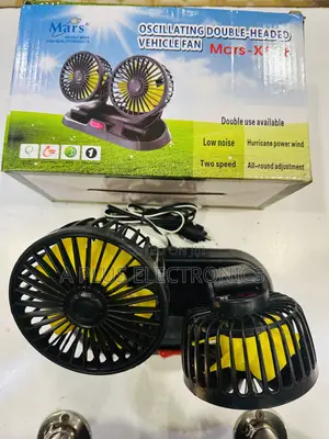 Dual Car Fan X666 Clip on Dashboard Dual Cooling Fan for Cars