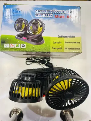 Dual Car Fan X666 Clip on Dashboard Dual Cooling Fan for Cars