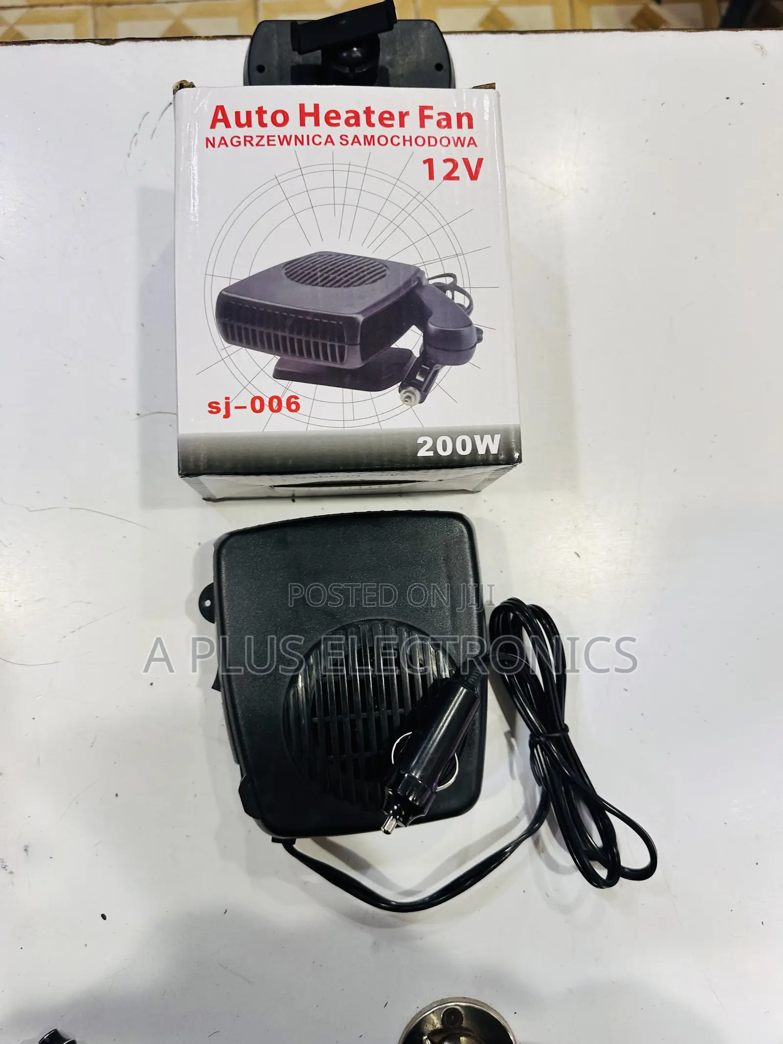 Windscreen Heater/Fan Sj006 – 12v Portable Car Heater Defogger