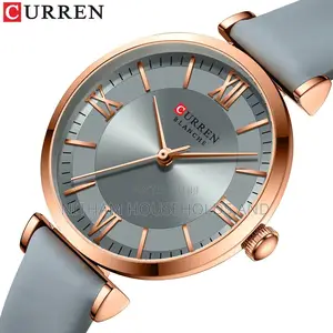 Curren 9079 Grey Leather Watch for Women