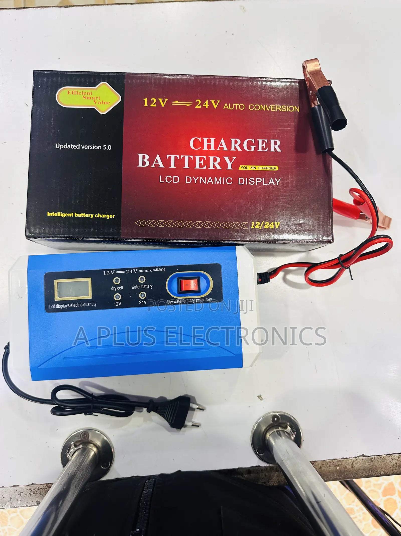 Battery Charger 12/24a V10a – Heavy Duty Fast Charging