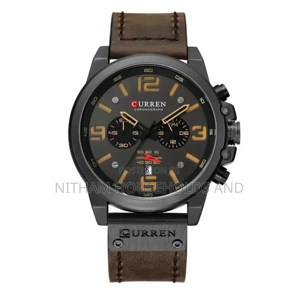 Curren 8314 Chronograph Leather Watch for Men
