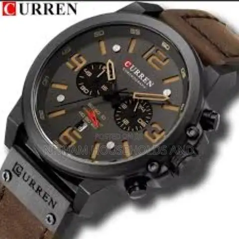 Curren 8314 Chronograph Leather Watch for Men