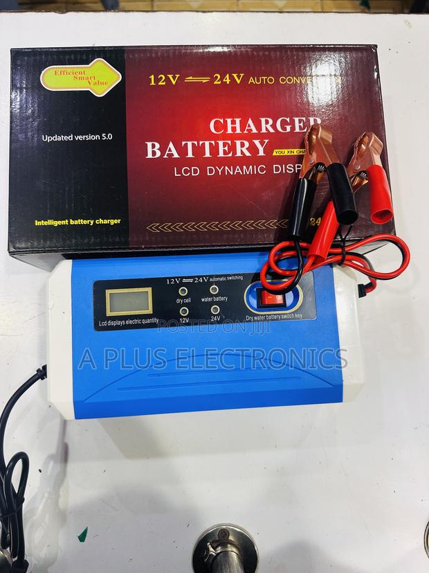 Battery Charger 12/24a V10a – Quick Charge Power Supply for Vehicles - thumbnail 2