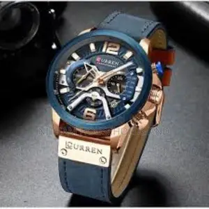 Curren 8329 Quartz Leather Watch for Men