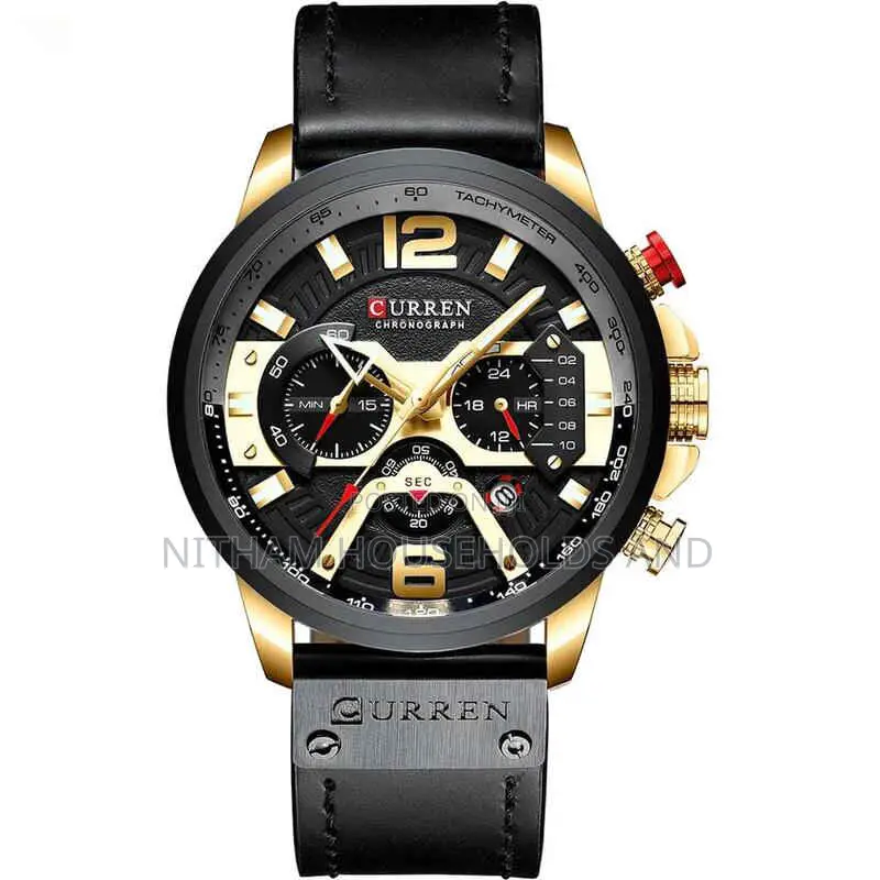 Curren 8329 Quartz Leather Watch for Men