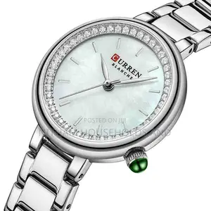 Curren 9089 Silver Stainless Steel Watch for Women