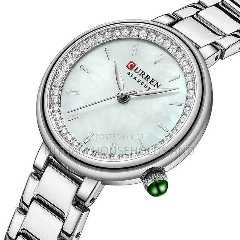 Curren 9089 Silver Stainless Steel Watch for Women