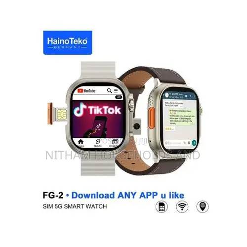 Haino Teko 5g Smartwatch - Rotating Camera, Bluetooth, Fitness