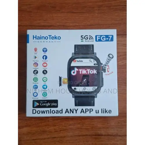 Haino Teko 5g Smartwatch - Rotating Camera, Bluetooth, Fitness