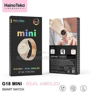 Haino Teko G18 Mini Ladies Smart Watch With Amoled Display 3 Straps