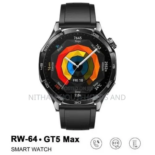 Haino Teko Rw-64 Gt5 Max Smartwatch With Large Amoled Display