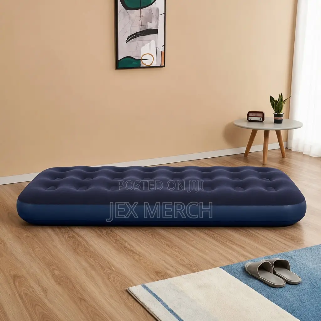 Inflatable Air Mattress + Pump – Portable Durable