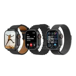 S3 Max Smart Watch Wireless Charger for Men's and Boys Black