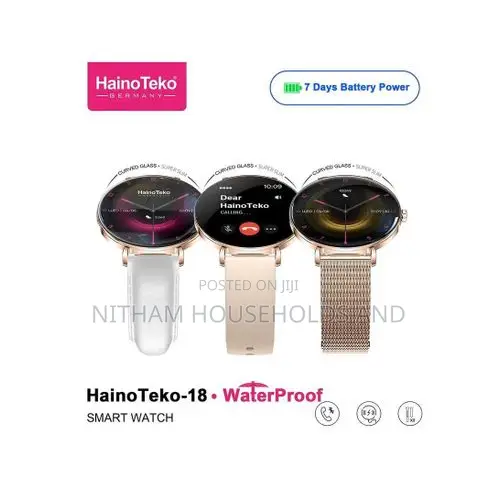 Haino Teko Waterproof Smart Watch With Round Shape Amoled Display