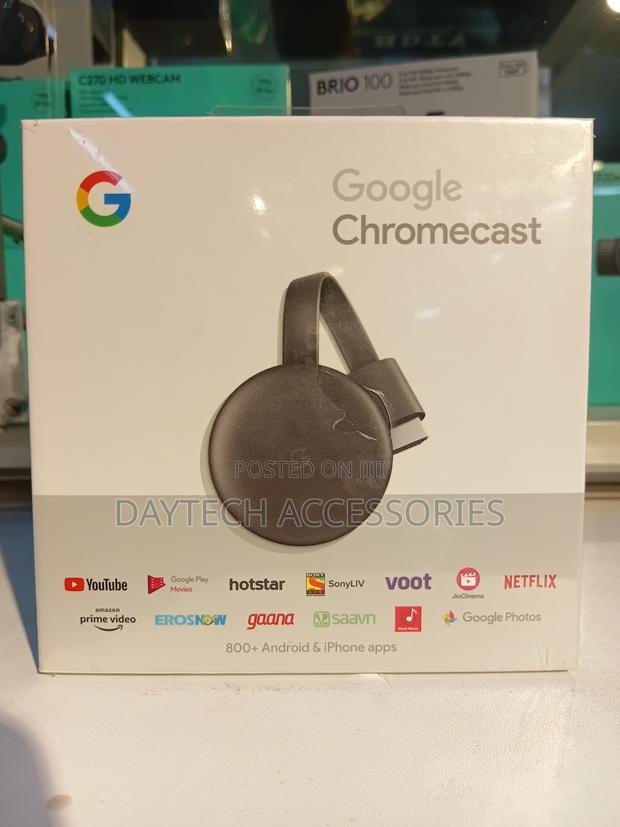 Google Chromecast (3rd Generation) Media Streamer - Black - thumbnail 2