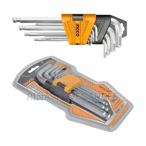 Ingco Hhk12091 Ball Point Hex Key 9pcs