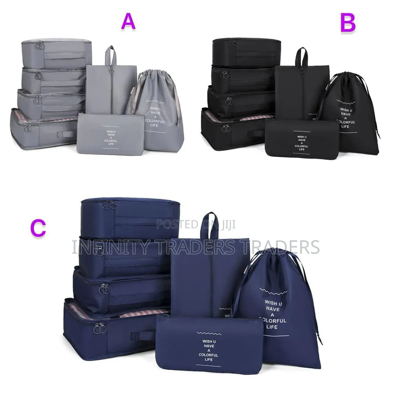 7pcs Luggage Travel Suitcase Organizers