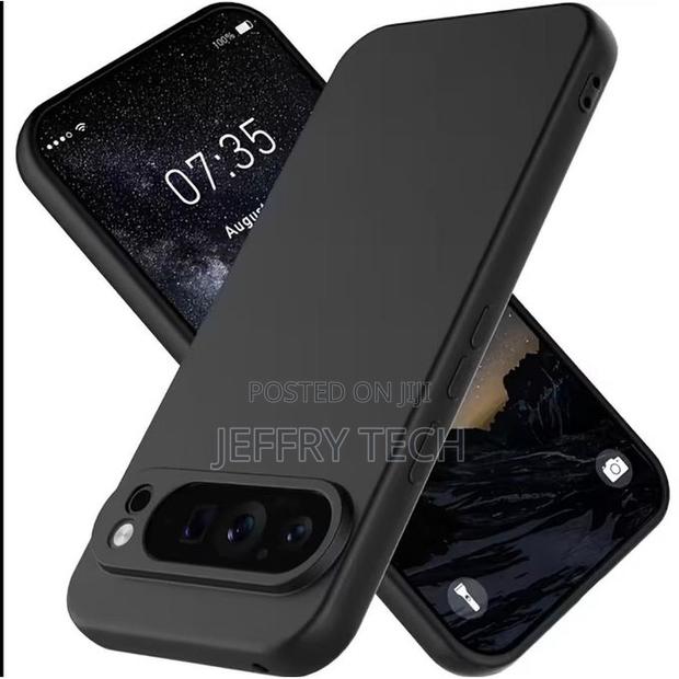 Google Pixel 6 , 6 Pro 6a – Premium Black Silicone Case With Reinfor - thumbnail 2